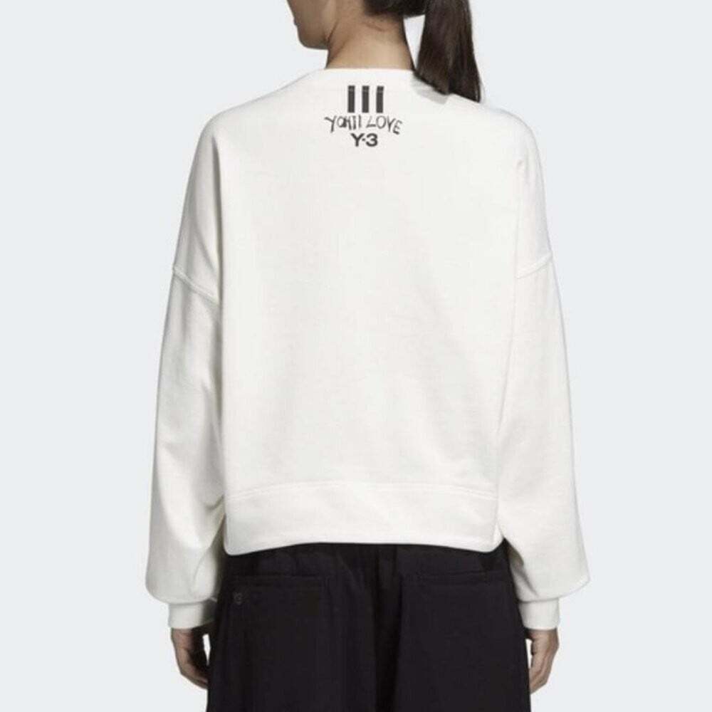 BNWT Adidas X Yohji Yamamoto Y3 Cropped Yohji Love Youth Sweatshirt Large